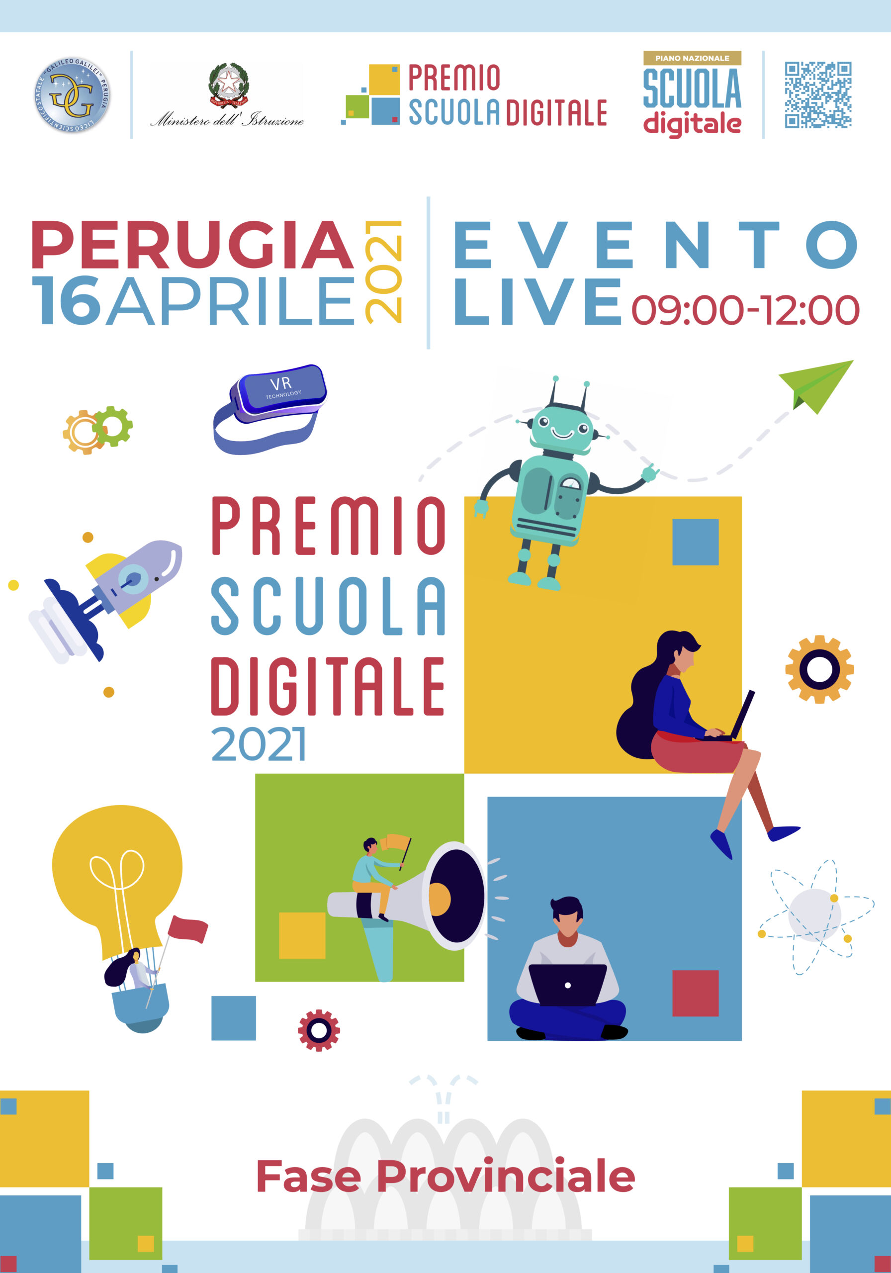 'Premio Scuola Digitale 2021':la locandina dell'evento on line