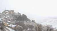 La neve è tornata ad imbiancare Castelluccio di Norcia