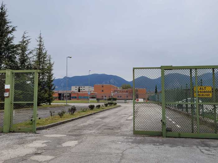 L'ingresso del carcere di Terni
