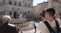 Turisti a Perugia