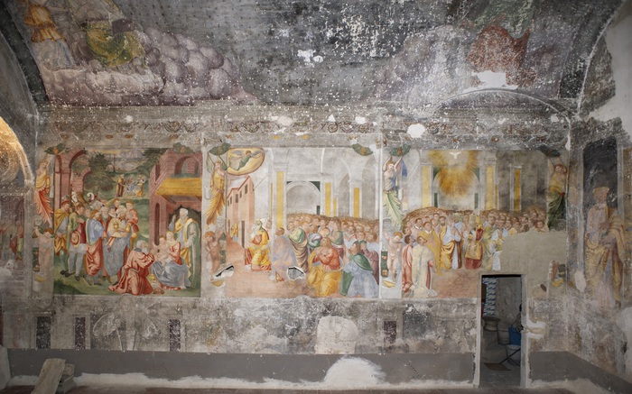 Restauro di un nuovo ciclo di affreschi nella cappella di San Giuseppe a Narni