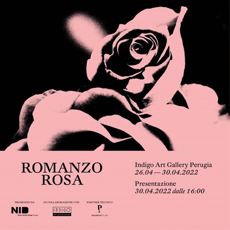 Locandina mostra su romanzo rosa Harmony del Nid Perugia