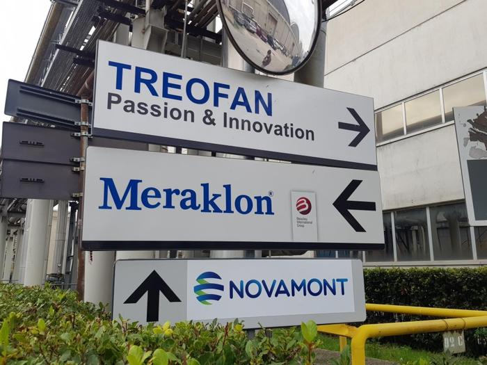 L'ingresso dello stabilimento di Treofan a Terni