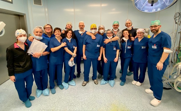 L'equipe di Neurochirurgia dell'ospedale Santa Maria di Terni
