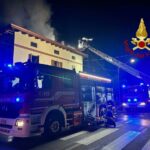 L'intervento dei vigili del fuoco a Colombella